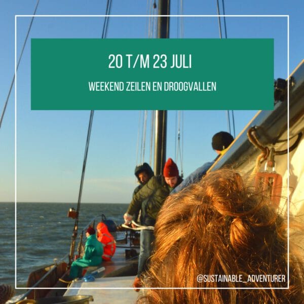 Weekend zeilen en droogvallen van 20 t/m 23 juli
