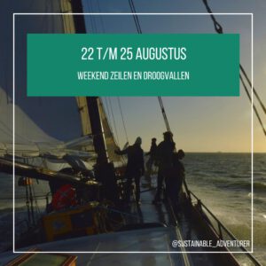 Sustainable Adventurer Weekend Zeilen en Droogvallen op 22 t/m 25 augustus 2024